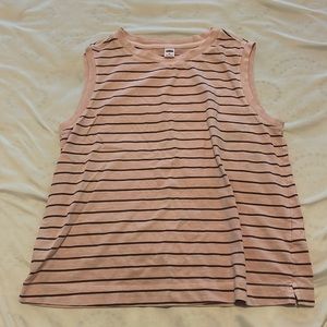 Old Navy, pink striped, muscle tank, XS
